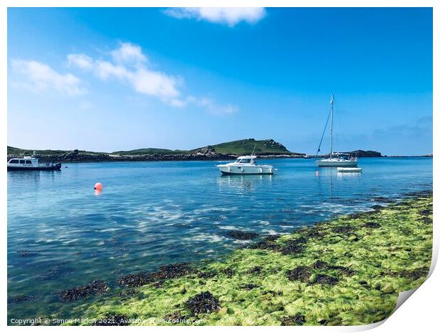 St Martins, Isles of Scilly Print by Simon Marlow