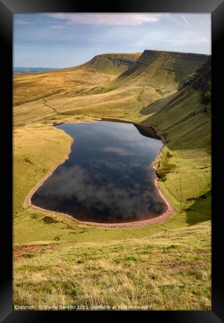 Llyn y Fan Fach Framed Print by Dan Santillo