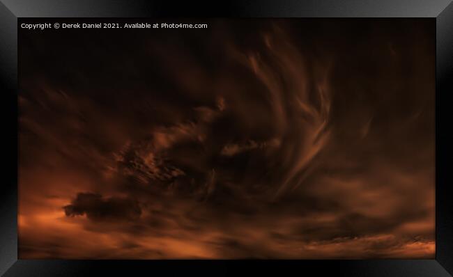 Cloud Abstract (Digital Art) Framed Print by Derek Daniel
