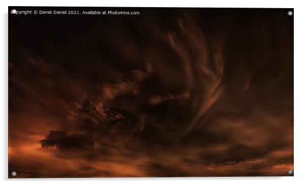 Cloud Abstract (Digital Art) Acrylic by Derek Daniel