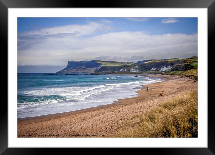 Unleash the Wild Beauty at Ballycastle Framed Mounted Print by David McFarland