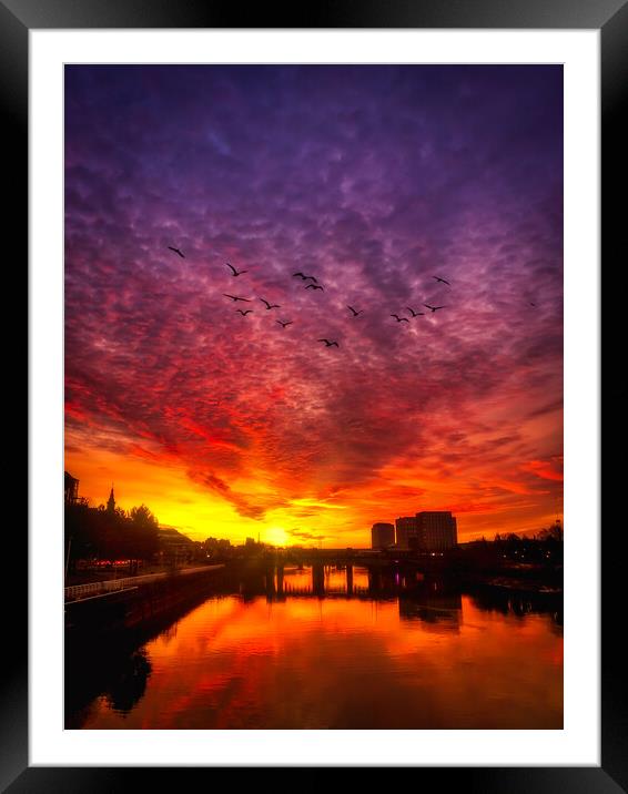 Glasgow Clyde Glory Framed Mounted Print by Gareth Burge Photography