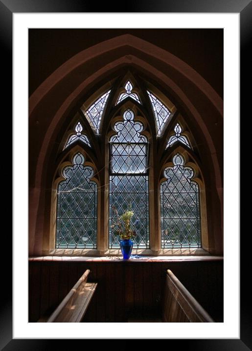 St Andrews window  Framed Mounted Print by Jon Fixter