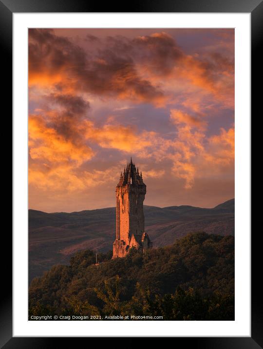 Sky cloud Framed Mounted Print by Craig Doogan