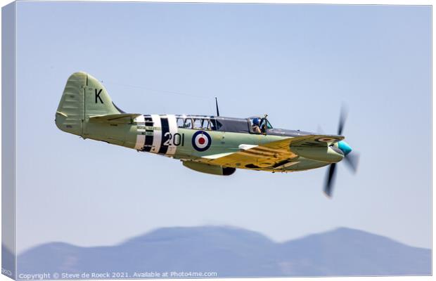 Fairey Firefly Royal Navy Fighter Canvas Print by Steve de Roeck