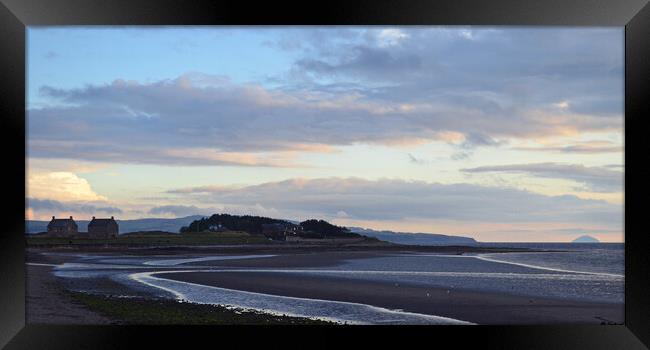 Prestwick beach at low tide Framed Print by Allan Durward Photography