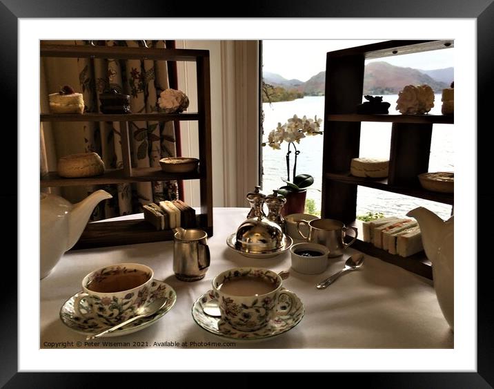 Afternoon tea for two Framed Mounted Print by Peter Wiseman