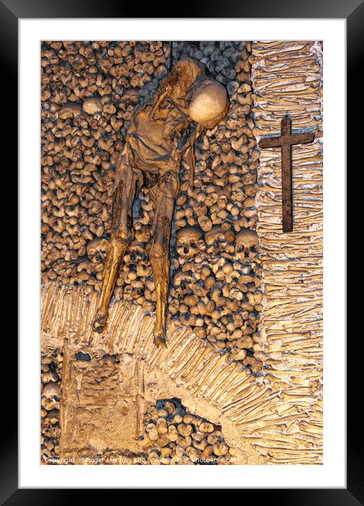 The Ossuary's Gruesome Reminder Framed Mounted Print by Roger Mechan