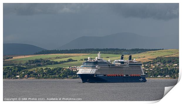 Celebrity Cruise Print by GBR Photos