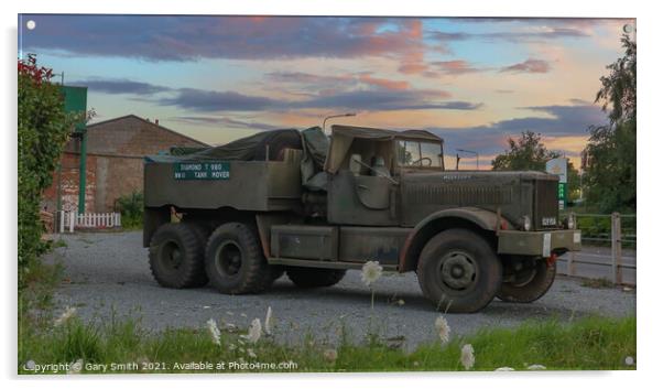 M19 Tank Transporter  Acrylic by GJS Photography Artist