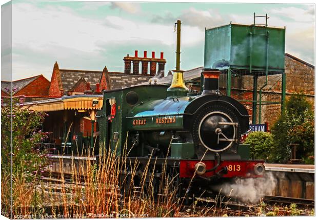 Great Western 813 Restored Canvas Print by GJS Photography Artist