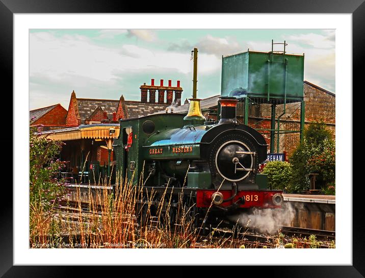 Great Western 813 Restored Framed Mounted Print by GJS Photography Artist