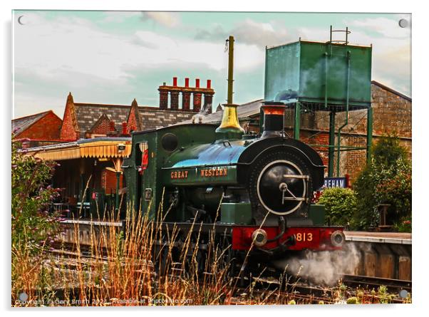 Great Western 813 Restored Acrylic by GJS Photography Artist