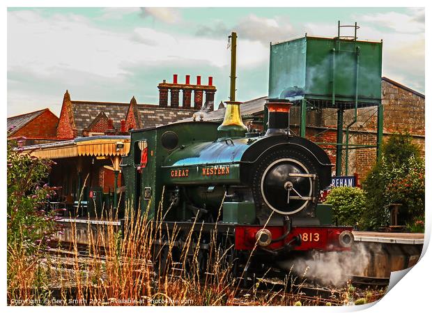 Great Western 813 Restored Print by GJS Photography Artist