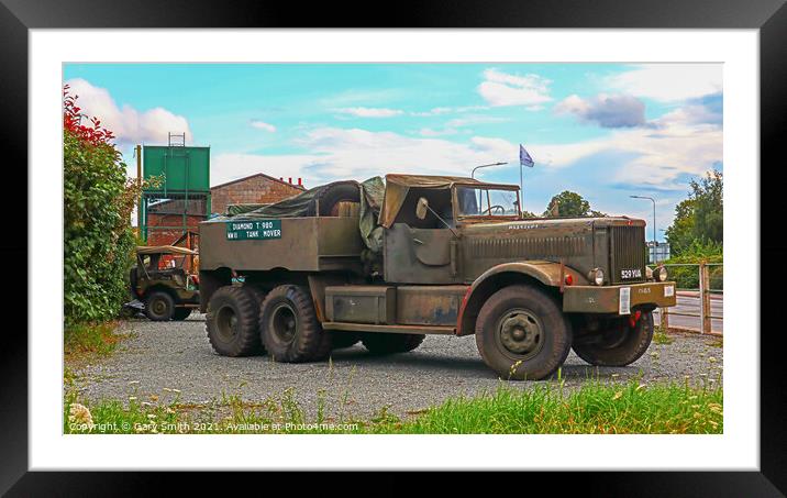 M19 Tank Mover in Colour Framed Mounted Print by GJS Photography Artist