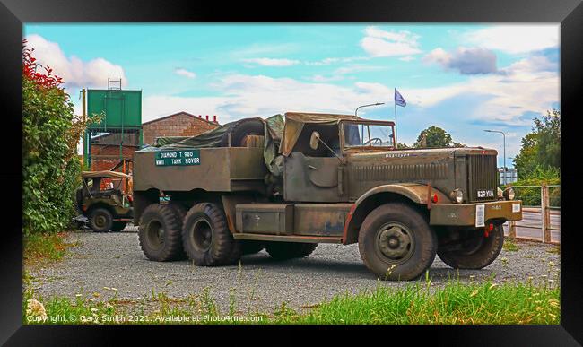 M19 Tank Mover in Colour Framed Print by GJS Photography Artist