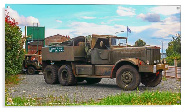 M19 Tank Mover in Colour Acrylic by GJS Photography Artist