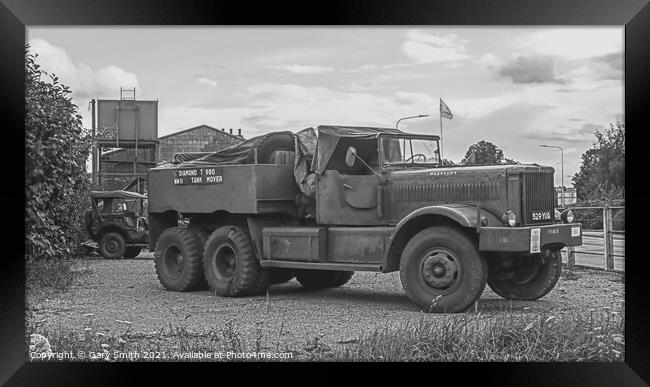 M19 Tank Mover Framed Print by GJS Photography Artist