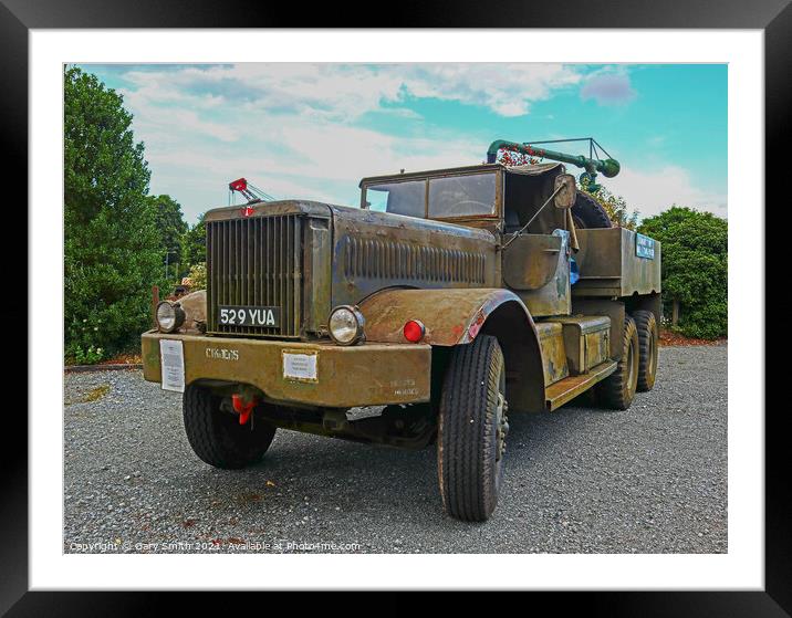 M19 Tank Mover Framed Mounted Print by GJS Photography Artist