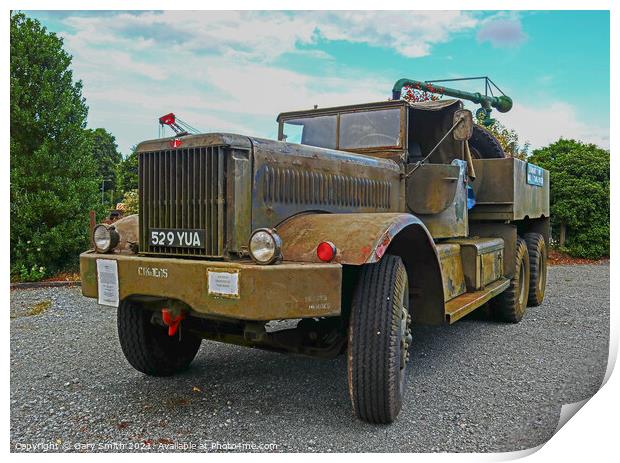 M19 Tank Mover Print by GJS Photography Artist