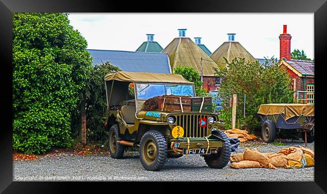 A Jeep from 1940s Used in WW2  Framed Print by GJS Photography Artist