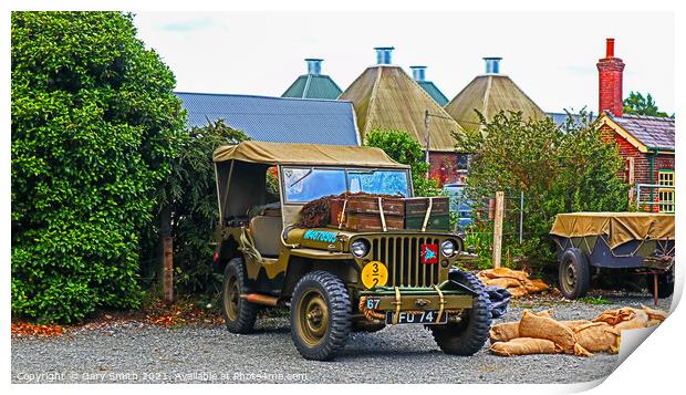 A Jeep from 1940s Used in WW2  Print by GJS Photography Artist
