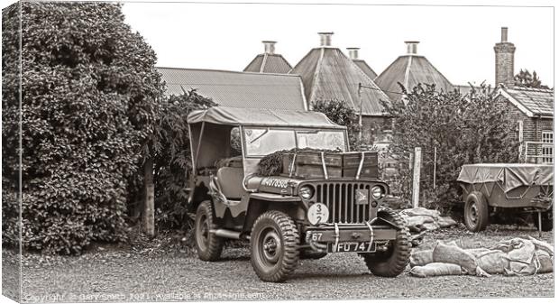 A Jeep from 1940s Used in WW2  Canvas Print by GJS Photography Artist