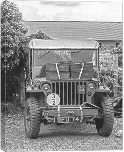 A Jeep from 1940s Used in WW2 Canvas Print by GJS Photography Artist