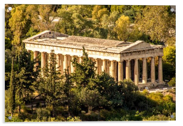The Iconic Temple of Hephaestus Acrylic by Margaret Ryan