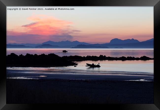 Suilven in Spectacular Misty Pre-Dawn Light Viewed Across Gruina Framed Print by David Forster