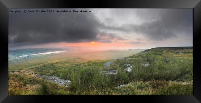 Beautiful North Pennine Sunrise, Teesdale, County Durham UK Framed Print by David Forster