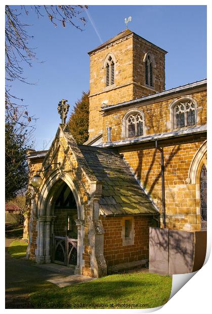 St Marys Church, Thorpe Arnold  Print by Photimageon UK