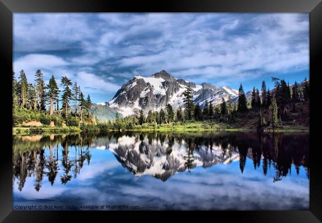 Picture Lake Beauty Framed Print by Buz Reid