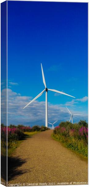 Windmill on top of a field  Canvas Print by Paddy 