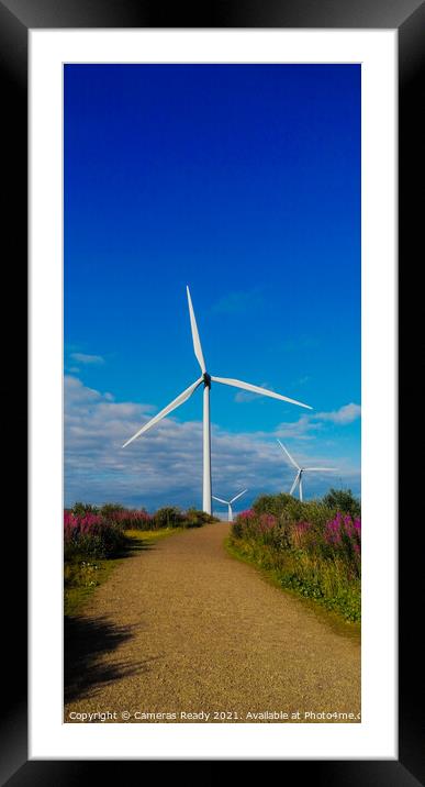 Windmill on top of a field  Framed Mounted Print by Paddy 