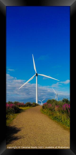 Windmill on top of a field  Framed Print by Paddy 