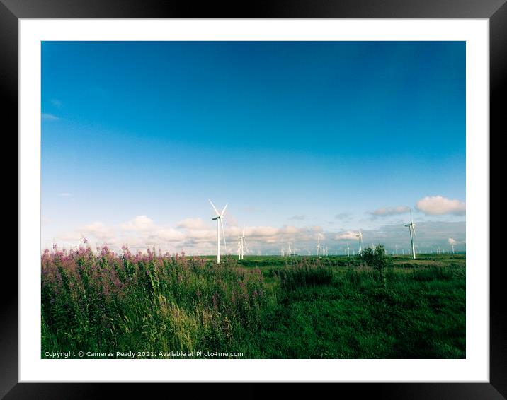 Windfarms in Scotland  Framed Mounted Print by Paddy 