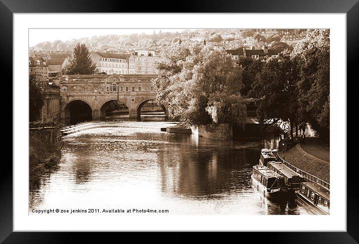 Pulteney Bridge Framed Mounted Print by zoe jenkins