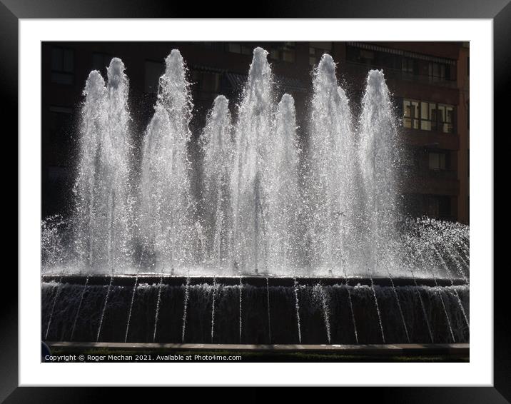 The Beauty of Leon's Sprinkler Fountain Framed Mounted Print by Roger Mechan