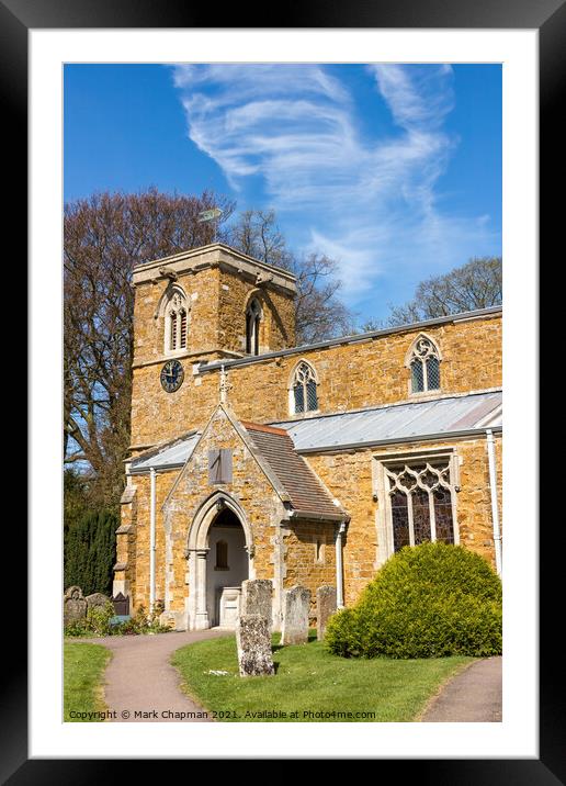 St Peter's Church, Knossington, Leicestershire Framed Mounted Print by Photimageon UK