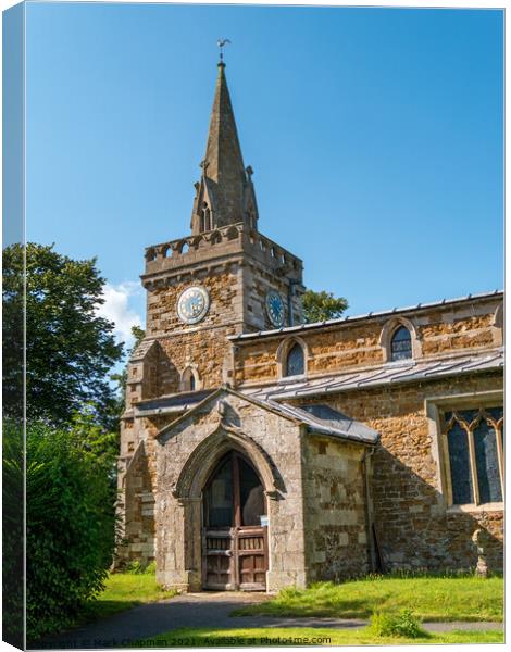 St Mary's Church, Burrough on the Hill, Leicestershire Canvas Print by Photimageon UK