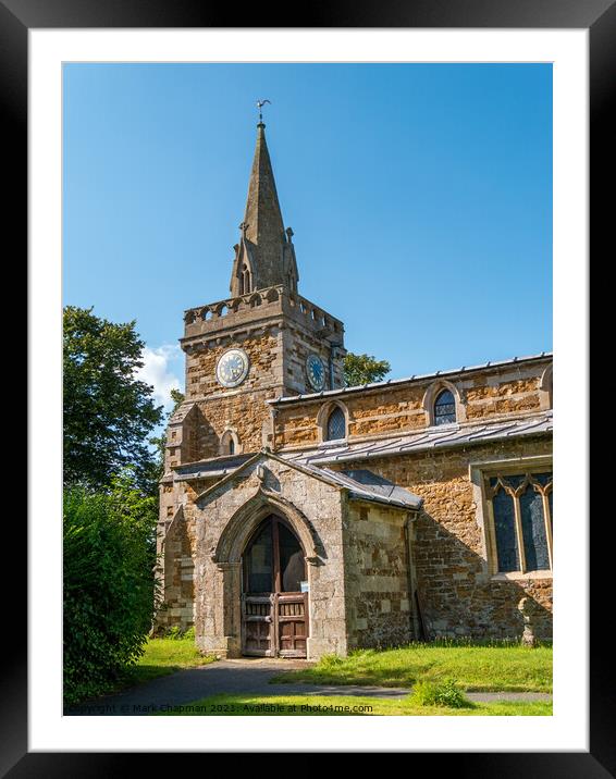 St Mary's Church, Burrough on the Hill, Leicestershire Framed Mounted Print by Photimageon UK