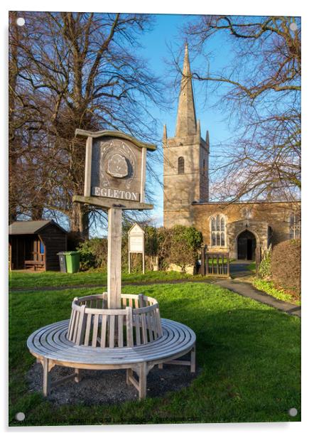 Egleton Church, Rutland Acrylic by Photimageon UK