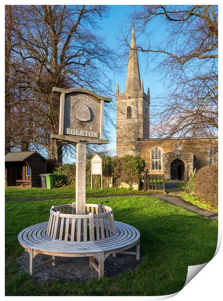 Egleton Church, Rutland Print by Photimageon UK