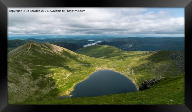 Red Tarn, The Lake District Framed Print by Jo Sowden