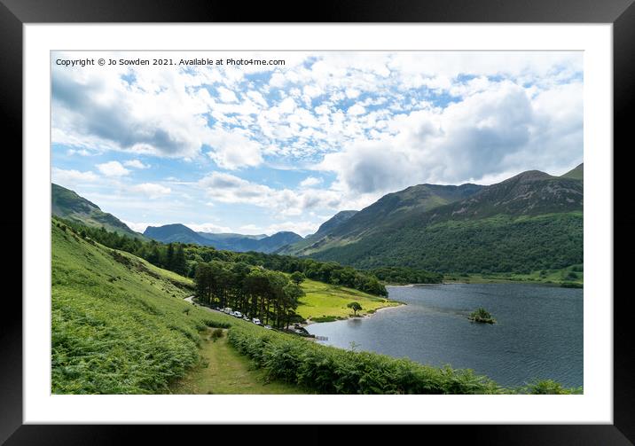 Crummock Water, the Lake District Framed Mounted Print by Jo Sowden