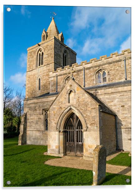 Hambleton Church Acrylic by Photimageon UK