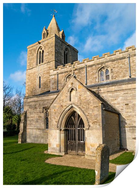 Hambleton Church Print by Photimageon UK