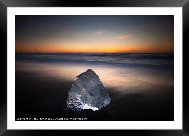 Cold as Ice Framed Mounted Print by Tony Prower