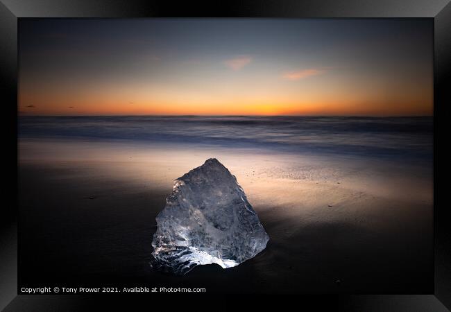 Cold as Ice Framed Print by Tony Prower